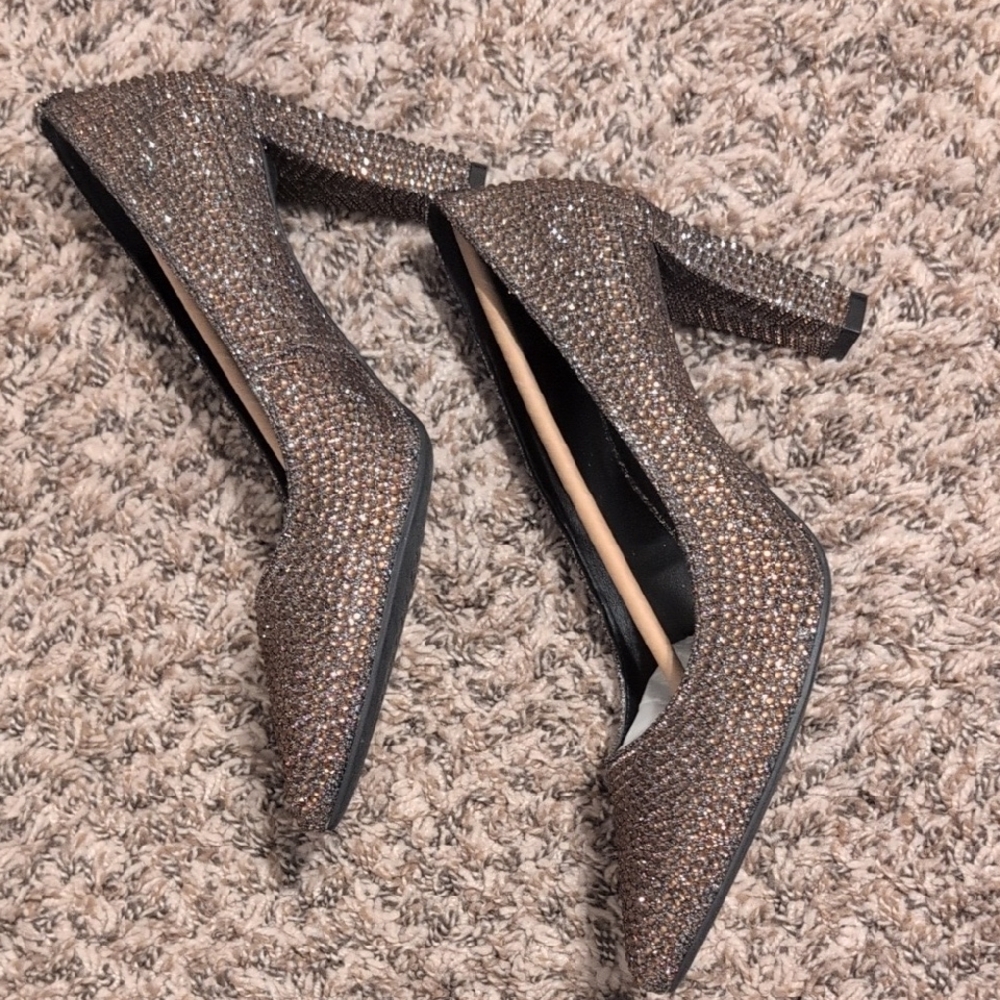 Michael Kors Sparkling Heels - Brown - Picture 2 of 5